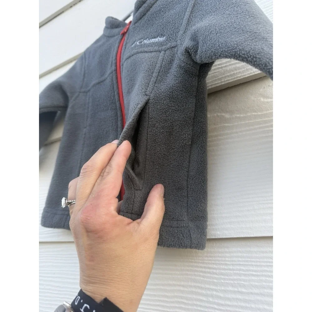 Columbia‎ Toddler Baby Boys' Steens Mountain Fleece Jacket Grey Size 6-12 Months